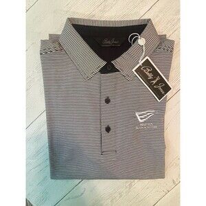 NWT Bobby Jones Men's Mini Feed Striped Performance Golf PGA Tour Polo Shirt $94